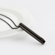 528 Hertz Meditation Whistle Mindfulness Pendant Stainless Steel Vacuum Necklace Adjust Breathing Relieve Anxiety Spot