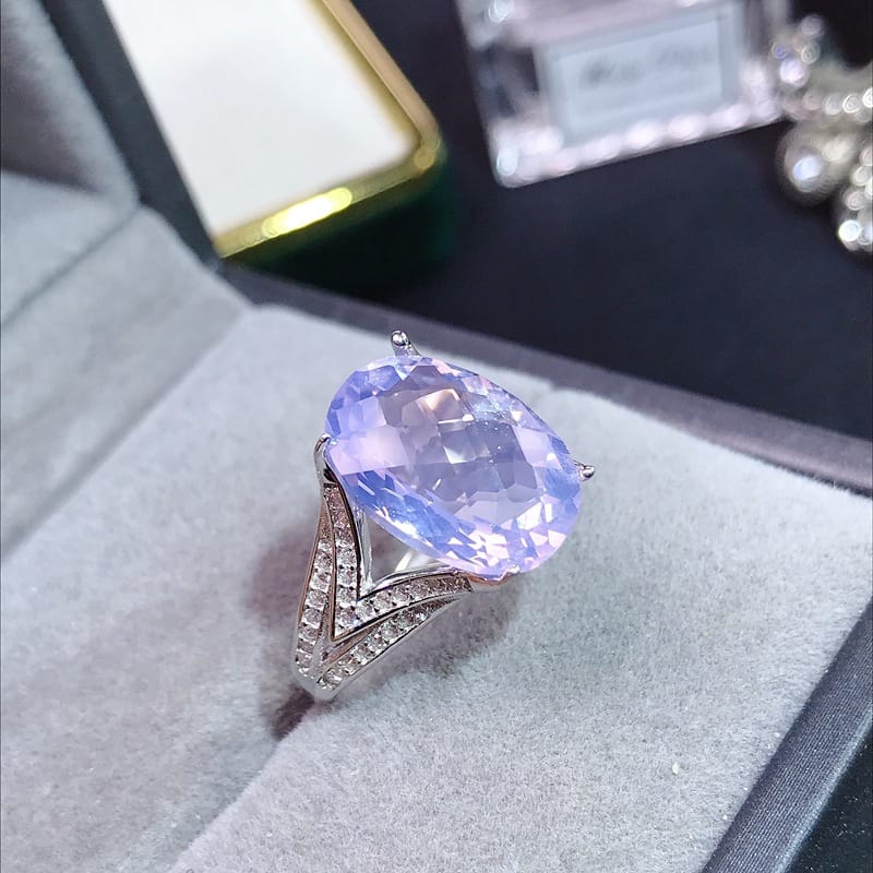 Lavender ring 925 silver lavender ring gift for girlfriend manufacturers receive orders one-piece delivery