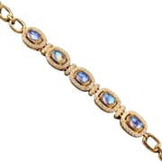 Sri Lanka Moonstone Bracelet Clean Body Strong Light 925 Silver Women Bracelet Light Luxury Cold Style Bracelet