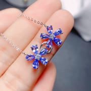 Natural Rose Stone suit 925 silver inlaid natural Rose Stone suit ring open mouth one-piece delivery