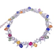 Girls Bracelet Natural Color Sapphire Bracelet 925 Silver Certificate Live TikTok Supply