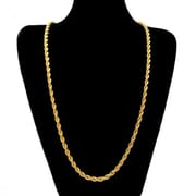 3mm/4mm/5mm stainless steel twist necklace simple temperament vacuum plating hardware/metal hanging chain neck chain