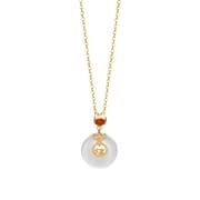 Po S999 Foot Silver Zodiac Necklace Red Birth Year Fortune Safe Simple Clavicle Chain Gift Giving