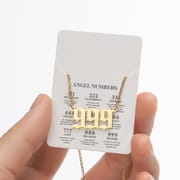 2024 Women's New Arrival Angel Lucky Numbers Pendant Necklace Fashion 000-999 Stainless Steel Vintage Necklace