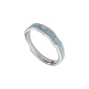 Original Po S999 Silver Galaxy Couple's Unique Design Sense of Artistic Temperament