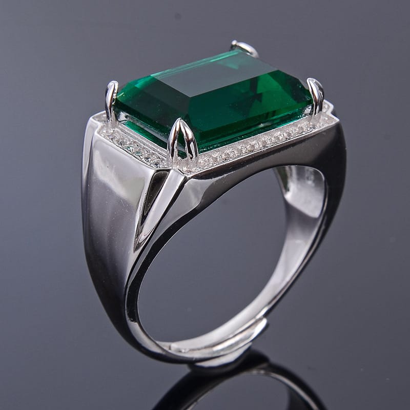 Main stone 10x 14mm 925 silver men's empty tow wholesale factory wholesale