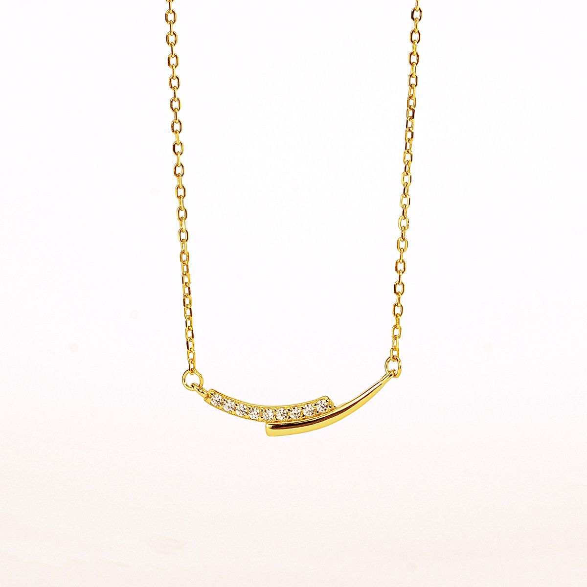 S925 Sterling Silver Geometric Design Simple Temperament Joker Exquisite Niche Clavicle Necklace New