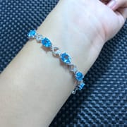 Swiss Lantorpa Bracelet Wholesale 925 Silver Wholesale Single Grain Main Stone 1.5 karat