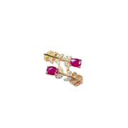 New on the new natural Ruby ladies ring 925 silver Live 3*4mm color treasure wholesale