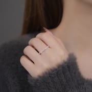 Po S999 Foot Silver Cross Hollow Ring Fashion Personality Simple Korean Style Elegant Design Geometric Bracelet Hair