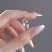 Po S999 Silver Cat Claw Ring Unique Design Cute Temperament Funny Daily Fresh Bracelet Cross-border Hair