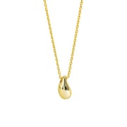 S925 Sterling Silver Necklace Vintage Fashion Elegant Simple Water Drop Pendant Women Necklace Clavicle Chain Jewelry Trendy