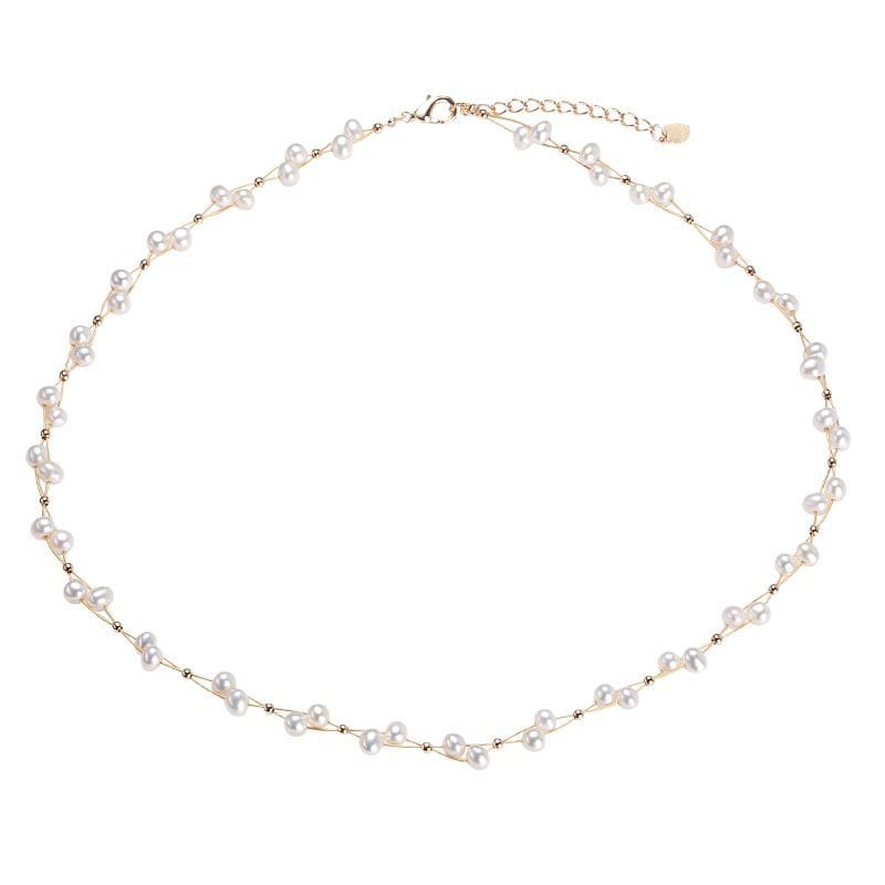 Jewelry fresh water pearl necklace set stars hand-woven bracelet and necklace