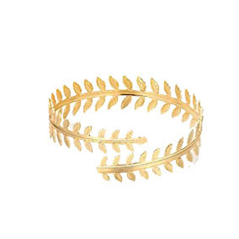 Europe and the United States hot cross-border Fashion New leaf bracelet exaggerated flower arm ring diamond opening arm bracelet