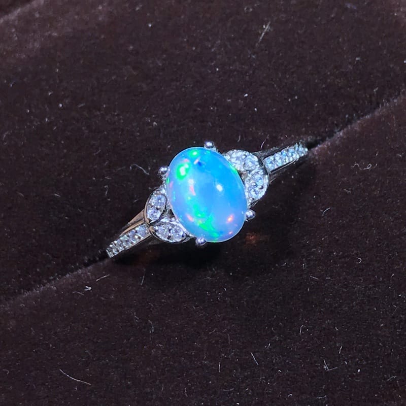 Need Opal to 925 silver natural opal ring live to receive large orders to talk about