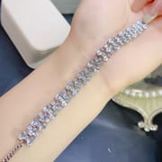 New on New Natural Aquamarine Bracelet 925 Silver Inlaid Gift Wholesale Main Stone 3.45 Jewelry Wholesale