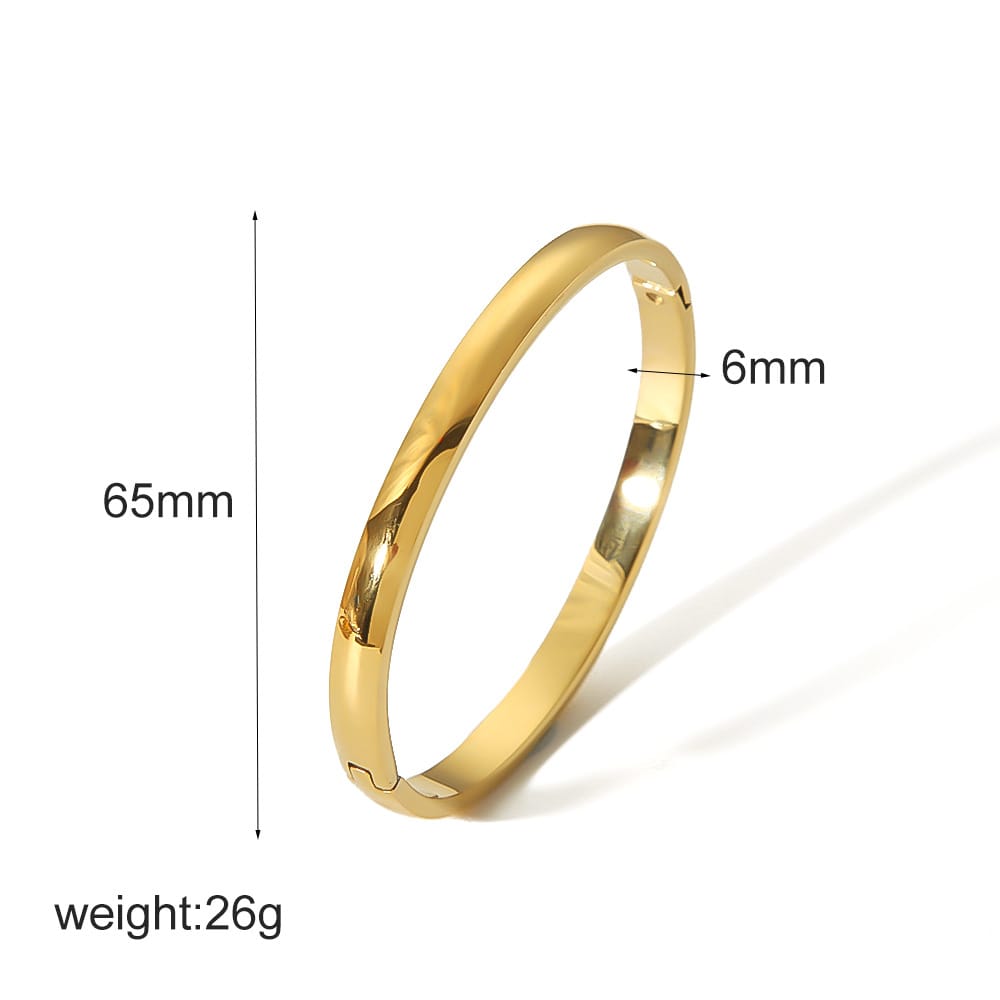 European and American-style light luxury bracelet six-pointed star buckle bracelet 18K gold stainless steel inlaid zirconium bracelet high-grade bracelet for women