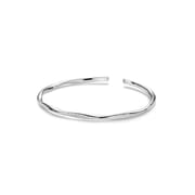 S999 Silver Flash Sand Mobius Bracelet Couple's Niche Design Silver Ring Bracelet Jewelry Women