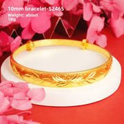 Shajin Bracelet Gymophila Ladies High-end Jewelry Imitation Gold Bracelet Long-standing Copper Bracelet Simulation Accessories
