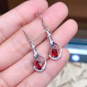925 silver color treasure wholesale Women's eardrops earrings factory customization