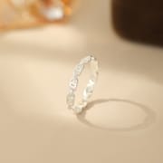 Po S999 Foot Silver Cross Hollow Ring Fashion Personality Simple Korean Style Elegant Design Geometric Bracelet Hair