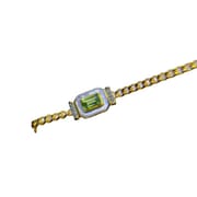 New natural olivine bracelet 925 silver inlaid gift wholesale light luxury simple design