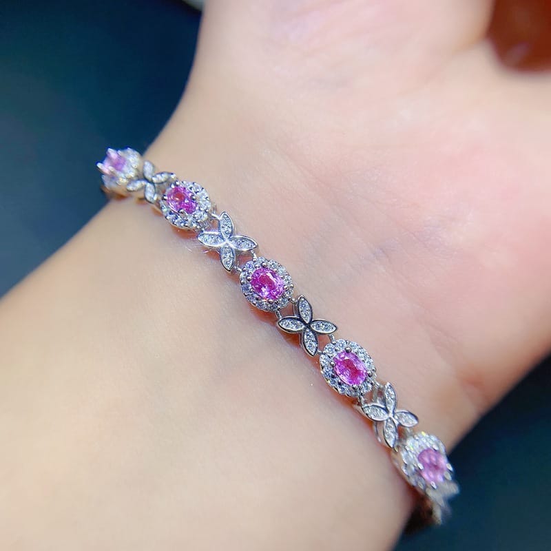 New on New Papalacha Natural Powder Blue Treasure Bracelet 925 Silver Inlay Gift Wholesale