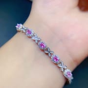 New on New Papalacha Natural Powder Blue Treasure Bracelet 925 Silver Inlay Gift Wholesale