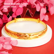 Shajin Bracelet Gymophila Ladies High-end Jewelry Imitation Gold Bracelet Long-standing Copper Bracelet Simulation Accessories