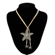 European and American Conch Symbol Holiday Beach Necklace Bohemian Starfish Pendant Exaggerated Ocean Mermaid Necklace