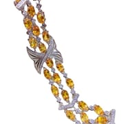 Citrine Bracelet Wholesale 925 Sterling Silver Citrine Ladies Bracelet Luxury Light Luxury High Sense