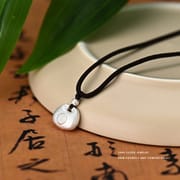 Bao S999 pure silver National style fat blessing pendant necklace light luxury high-grade sense national fashion ethnic style neck jewelry hot