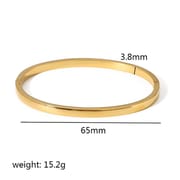 European and American-style light luxury bracelet six-pointed star buckle bracelet 18K gold stainless steel inlaid zirconium bracelet high-grade bracelet for women