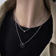 Cross zircon non-fading titanium steel necklace men's all-match high-end sense Cuban chain personality niche neck chain necklace