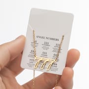 2024 Women's New Arrival Angel Lucky Numbers Pendant Necklace Fashion 000-999 Stainless Steel Vintage Necklace