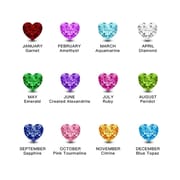 European and American cross-border hot selling Mother's Day 12-color birthday stone three-piece combination stacked ring lettering personalized fashion jewelry