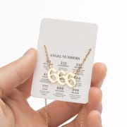 2024 Women's New Arrival Angel Lucky Numbers Pendant Necklace Fashion 000-999 Stainless Steel Vintage Necklace