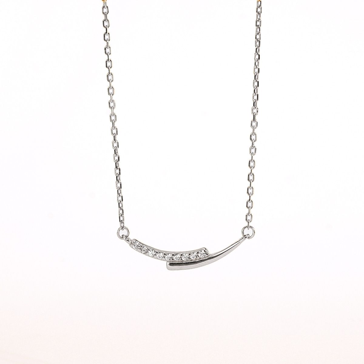 S925 Sterling Silver Geometric Design Simple Temperament Joker Exquisite Niche Clavicle Necklace New