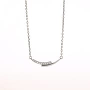 S925 Sterling Silver Geometric Design Simple Temperament Joker Exquisite Niche Clavicle Necklace New