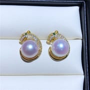 Natural Freshwater Pearl Earrings Leopard Animal Temperament Pearl Earrings All-match High-end Personality Niche Earrings Women