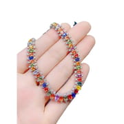Fashion Jewelry New Simple Light Luxury DIY Inspection Natural Color Sapphire Bracelet 925 Silver Live Supply