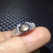 Natural Star Sapphire men's ring simple style 925 silver open mouth factory delivery to pick up various orders
