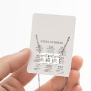 2024 Women's New Arrival Angel Lucky Numbers Pendant Necklace Fashion 000-999 Stainless Steel Vintage Necklace