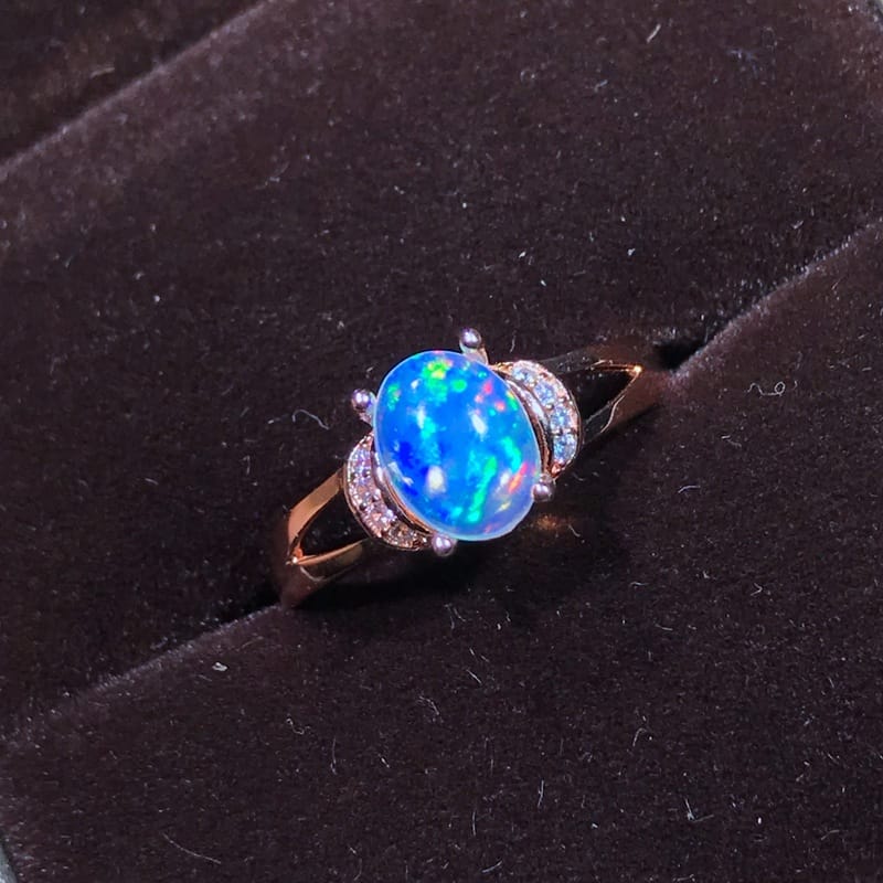 Need Opal to 925 silver natural opal ring live to receive large orders to talk about