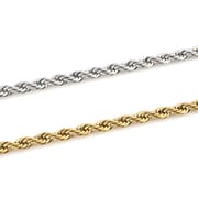 Stainless steel twist chain vacuum color plating non-fading gold necklace titanium steel hip-hop men's chain chain