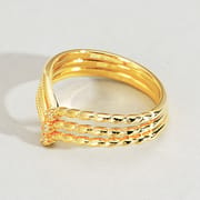 Sterling Silver s925 Micro-set Shining Zirconium V Ring Women's Wish Hot Sale Light Luxury Simple new Style