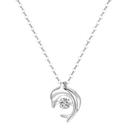 Po Summer Necklace Women's Sterling Silver 999 Dolphin Jewelry Temperament Clavicle Chain Design Sense Niche Tanabata for Girlfriend