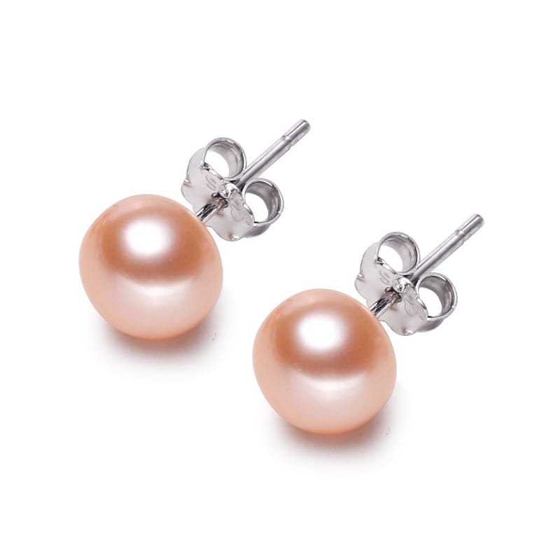 Pearl earrings s925 silver ear pin simple all-match exquisite small freshwater pearl earrings for women