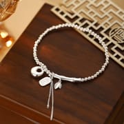 Po S999 Foot Silver Fat Tuo Bracelet 2024 New Fresh Bamboo Chinese Fashion Send Girlfriend Bracelet for Hair
