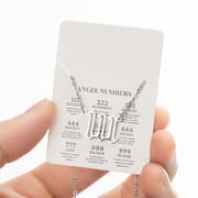 2024 Women's New Arrival Angel Lucky Numbers Pendant Necklace Fashion 000-999 Stainless Steel Vintage Necklace